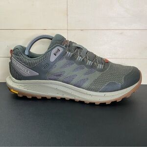 Merrell Nova 3 Green Men's Size 9 Waterproof Hiking Shoes Vibram Outdoor J067635